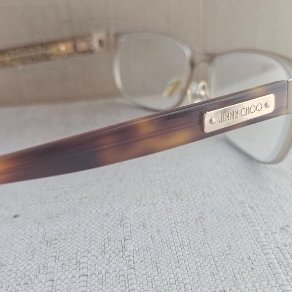 Jimmy Choo Women Eyeglasses Frame Brown Tone ENG 54[]16 135 Glasses made Italy - Picture 6 of 13